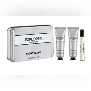 Montblanc Explorer Platinum Set in Silver for men